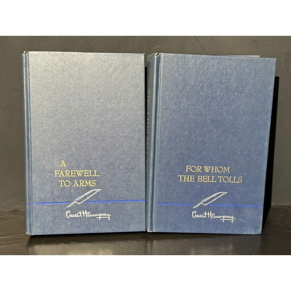 Lot of 2 Scribners Ernest Hemingway Hardcover Books 1957 & 1968 Excellent